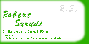 robert sarudi business card